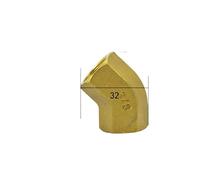 BYCIFRLG 3/8" NPT Equal Female Brass 45 Degree Elbow Pipe Fitting Coupler Connector Water Gas Oil