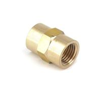 BYCIFRLG 3/8" NPT Female Hex Nipple Equal Reducer Brass Pipe Fitting Connector Water Gas Oil Fuel