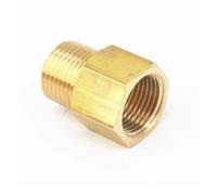 BYCIFRLG 3/8" NPT Male x 3/8" BSPP Female Brass Pipe Fitting Connector Adapter for Pressure Gauge