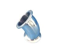 BYCIFRLG 3" Tri Clamp x 76mm Pipe OD SUS 304 Stainless Steel 45 Degree Elbow Fitting Home Brew Beer Wine