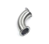 BYCIFRLG 3" Tri Clamp x 76mm Pipe OD SUS 304 Stainless Steel 90 Degree Elbow Fitting Home Brew Beer Wine