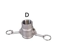 BYCIFRLG 304 316 Stainless 1/2" 3/4" 1" 2"-4" BSP Female Male Camlock Fitting Quick Disconnect(Type D,316 Stainless_3")