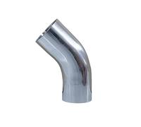 BYCIFRLG 304 316 Stainless Steel Extended Elbow Welded 45 Degrees Inside and Outside Smooth Pipe Fittings Welded Elbow Accessories(SS304,1-1/2")