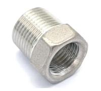 BYCIFRLG 304 Stainless Steel Reducer 3/8" BSP Male Thread to 1/4" BSP Female Thread Reducing Bush Adapter Fitting Gas Air Water Fuel