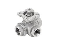 BYCIFRLG 304 Stainless Steel Three-Way Ball Valve High Platform T-Shaped L-Shaped q14/q15 Internal Thread Valve Switch DN25 50(DN32,304_LTYPE)
