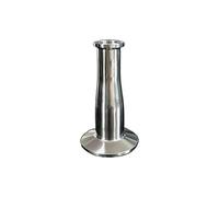 BYCIFRLG 32mm 1.25" x 25mm 1" Pipe OD 1.5" Tri Clamp x 0.75" Tri-Clamp SUS 304 Stainless Reducer Fitting