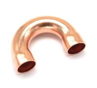 BYCIFRLG 32x1.2x108mm 180 Degree Elbow Copper End Feed Welding Pipe Adapter Air Condtioner Refrigerator