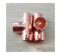 BYCIFRLG 35mm Inner Dia x1.3mm Thickness Copper Equal Tee Socket Weld End Feed Coupler Plumbing Fitting Water Gas Oil