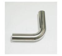 BYCIFRLG 38mm 1.5" O/D 304 Stainless Steel Weld 90 Degree Elbow Tube Butt Pipe Fitting Straight Pipe Length 100mm