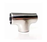 BYCIFRLG 38mm 1.5" Pipe OD Butt Thicken 3mm Tee 3 Way Splitter SUS 304 Stainless Steel Fitting Spliter Homebrew Beer Wine