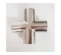 BYCIFRLG 38mm 1.5" Pipe OD Butt Welding Cross 4 Ways Splitter SUS 304 Stainless Steel Fitting Spliter Homebrew Beer Wine