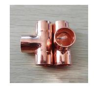 BYCIFRLG 38mm Inner Dia x1.5mm Thickness Copper Equal Tee Socket Weld End Feed Coupler Plumbing Fitting Water Gas Oil