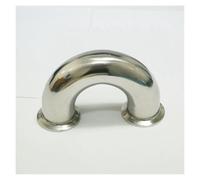 BYCIFRLG 38mm O/D 1.5" Tri Clamp 304 Stainless Steel 180 Degree Bend Three Pipe Fitting