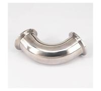 BYCIFRLG 38mm O/D Tri Clamp 1.5" 304 Stainless Steel Ferrule 90 Degree Elbow Pipe Fitting Homebrew
