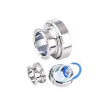BYCIFRLG 4" (102mm) Ferrule119mm Tri Clamp Style Process View Sight Glass Diopter for Home Brewed Beer Stainless Steel 304