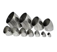 BYCIFRLG 45 Degree Stainless Steel Elbow Welding Pipe Fitting 1pcs(19 mm)