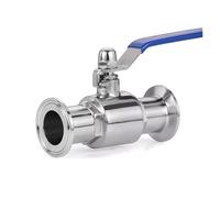 BYCIFRLG 45mm OD 304 Stainless Steel Ball Valve 64mm Ferrule OD Valve