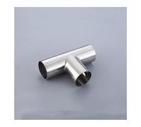 BYCIFRLG 48.3mm Pipe OD 2mm Thickness Butt Welding Tee 3 Way SUS 304 Stainless Steel Fitting Spliter Homebrew Beer Wine