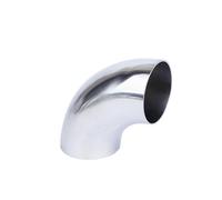 BYCIFRLG 48mm ID 51mm 2" OD SUS 316L Stainless Steel 90 Degree Elbow Pipe Fitting Home Brew Beer Wine