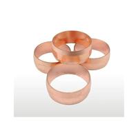 BYCIFRLG 5 PCS Fit 28mm Tube OD CopperFerrule Ring for Compression Union 5 PCS Fitting Water Gas Oil
