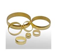 BYCIFRLG 5 PCS Fit 35mm Tube OD BrassFerrule Ring for Compression Union 5 PCS Fitting Water Gas Oil