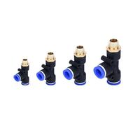 BYCIFRLG 50/100PCS PD4-M5/PD6-M5/PD6-02 Quick Connector Pressure Regulator Throttle Valve Compressor Accessories Pneumatic Fittings(PD6-01 100PCS)