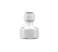 BYCIFRLG 50Pcs/Lot 1/4" - 1/2" Female Thread Straight RO Water Fitting 6.5mm Coupling Pom Hose PE Pipe Connector Water Filter Parts