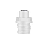 BYCIFRLG 50Pcs/Lot 1/4" - 1/2" Male Thread Straight RO Water Fitting 6.5mm Coupling Pom Hose PE Pipe Connector Water Filter Parts