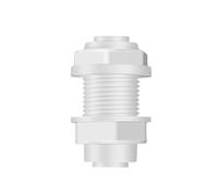 BYCIFRLG 50Pcs/Lot 1/4" Bulkhead Straight RO Water Fitting 6.5mm Clapboard Coupling Pom Hose PE Pipe Connector Water Filter Parts
