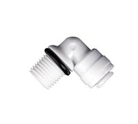 BYCIFRLG 50Pcs/Lot 1/4" Male Thread - 1/4" Elbow RO Water Fitting 6.5mm Pom Hose PE Pipe Quick Connector Water Filter Parts