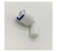 BYCIFRLG 50Pcs/Lot 1/4" Male Thread - 3/8" Elbow RO Water Fitting 9.5mm Pom Hose PE Pipe Quick Connector Water Filter Parts