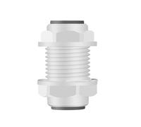 BYCIFRLG 50Pcs/Lot 3/8" Bulkhead Straight RO Water Fitting 9.5mm Clapboard Coupling Pom Hose PE Pipe Connector Water Filter Parts