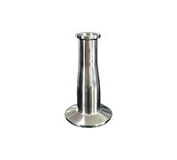 BYCIFRLG 51mm 2" to 12.7mm Pipe OD 2" to 0.5" Tri Clamp Reducer SUS 304 Stainless Pipe Fitting Homebrew