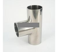 BYCIFRLG 57mm O/D 304 Stainless Steel Weld Tee Connector Pipe Fitting