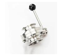 BYCIFRLG 57mm OD 304 Stainless Steel Valve 77.5mm Ferrule OD Valve