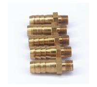 BYCIFRLG 5pc Hose Barb I/D 10mm x M10x1mm Metric Male Thread Brass Coupler Splicer Connector Fitting for Fuel Gas Water