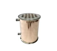 BYCIFRLG 6" 154mm Ferrule167mm Copper with 1/2" Male Thread Reflux Condenser Length 200mm for Homebrew Beer