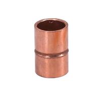 BYCIFRLG 6.35-159mm 1/4" 3/8" 1/2" 5/8" 3/4" 1" -6.25" ID Copper End Feed Solder Straight Coupling Pipe Fitting Connector Air Conditioner(31x25mm)