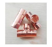 BYCIFRLG 6.35mm 1/4" Inner Dia x0.8mm Thickness Copper Equal Tee Socket Weld End Feed Coupler Plumbing Fitting Water Gas Oil