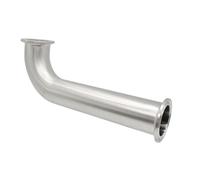 BYCIFRLG 6" 8" 10" 12" 18" Length x 25 32 38 51mm 1.5" 2" Tri Clamp Spool Tube Elbow SUS304 316L Stainless Pipe Fitting(38K50.5-305,316)