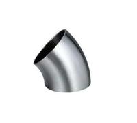 BYCIFRLG 60mm 2.36 inch Pipe OD SUS 304 Stainless Steel Butt Welding 45 Degree Elbow Fitting Home Brew Beer