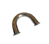 BYCIFRLG 63mm 2.5" Pipe OD 2.5" Tri Clamp U Shaped 180 Degree Bend SUS 304 Stainless Fitting Spliter Homebrew