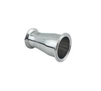 BYCIFRLG 63mm to 57mm 2.25" Pipe OD 2.5" Tri Clamp Reducer SUS 304 Stainless Pipe Fitting Homebrew