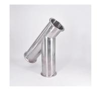BYCIFRLG 76mm Pipe OD 3" Tri Clamp Oblique Y Shaped 3 Way SUS 304 Stainless Fitting Spliter Homebrew Beer Wine
