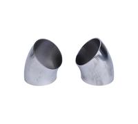 BYCIFRLG 89mm 3.5 inch Pipe OD SUS 304 Stainless Steel Butt Welding 45 Degree Elbow Fitting Home Brew Beer