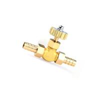 BYCIFRLG 8mm Hose Barb Thread Two Way Straight Brass Needle Valve Regulating Valve for Water Oil Air