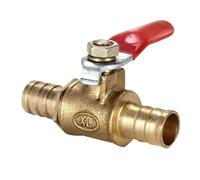 BYCIFRLG 8mm Hose Inline Brass Pipe Shutoff Ball Valve Fittings Pneumatic Connector Controller,1pcs