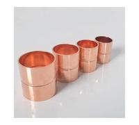 BYCIFRLG 9.52mm 3/8" Inner Diameter Copper End Feed Straight Equal Coupling Plumbing Fitting Scoket Weld Water Gas Oil 0.7mm Thickness