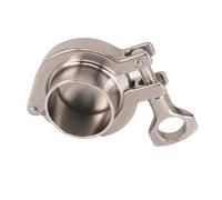 BYCIFRLG A Set 108mm Tri Clamp Weld Ferrule + Tri Clamp + Silicon Gasket + End Cap 304 Stainless Steel