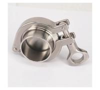 BYCIFRLG A Set 38mm Pipe OD 1.5" Tri Clamp Weld Ferrule + Tri Clamp + Silicon Gasket + End Cap 304 Stainless Steel for Homebrew